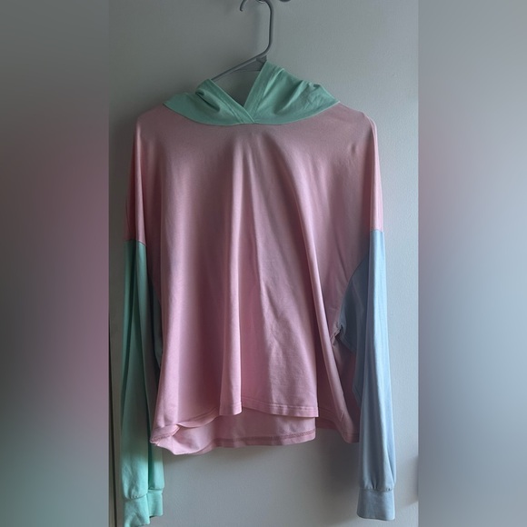 Color block, cropped hoodie - Picture 1 of 2